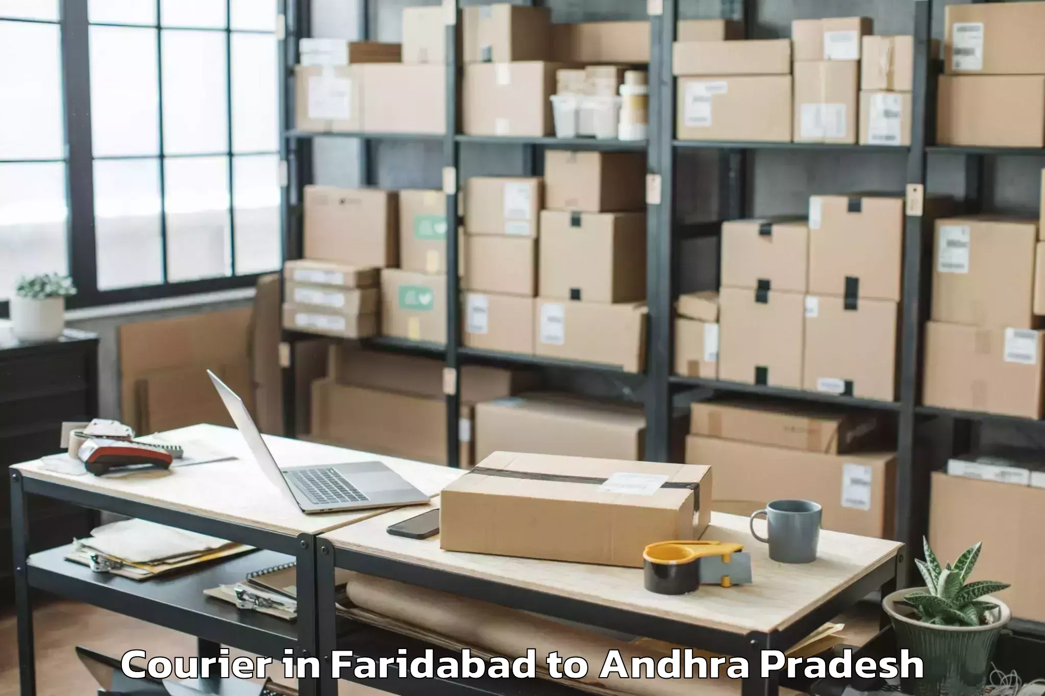 Affordable Faridabad to Anaparthy Courier